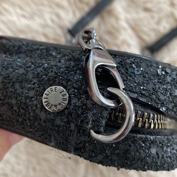 Black sequin shoulder bag / clutch - Picture 4 of 5